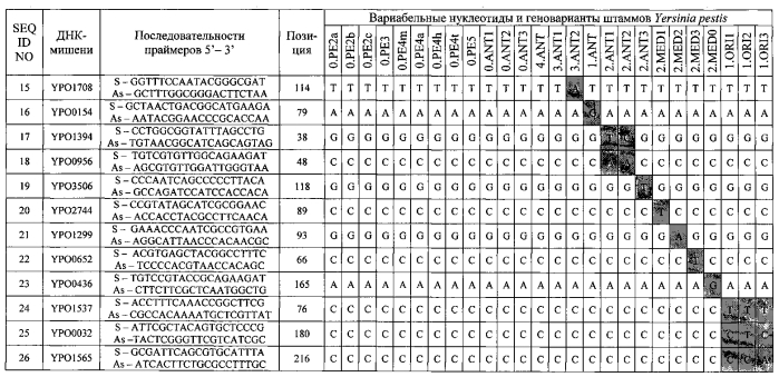 Способ определения геновариантов штаммов возбудителя чумы методом мультилокусного секвенирования (патент 2561469)