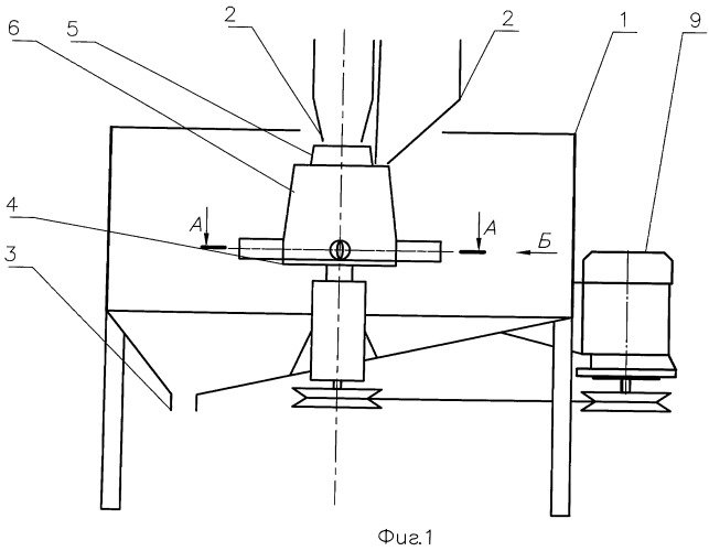 Центробежный смеситель непрерывного действия (патент 2464079)