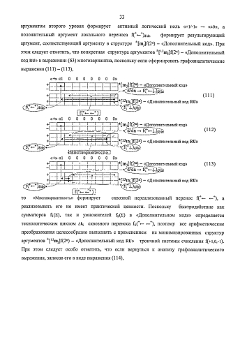 Функциональная структура предварительного сумматора f1(σcd) условно "j" разряда параллельно-последовательного умножителя fσ(σ), реализующая процедуру "дешифрирования" аргументов частичных произведений со структурами аргументов множимого [mj]f(2n) и множителя [ni]f(2n) в позиционном формате "дополнительного кода" и формирования промежуточной суммы [1,2sjh1]f(2n) в позиционном формате "дополнительного кода ru" (варианты русской логики) (патент 2586565)