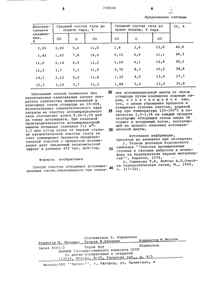 Способ очистки отходящих агломерационных газов (патент 710604)