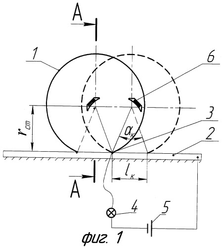 Устройство для определения длины и угла контакта шины (патент 2384830)