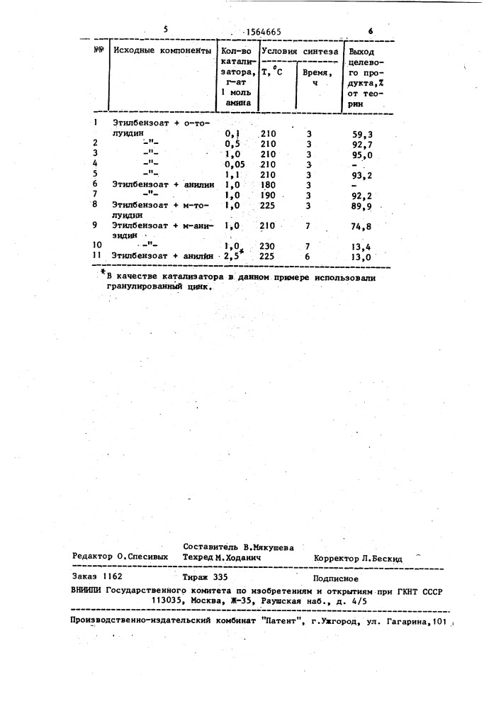Способ получения n-арилзамещенных амидов (патент 1564665)