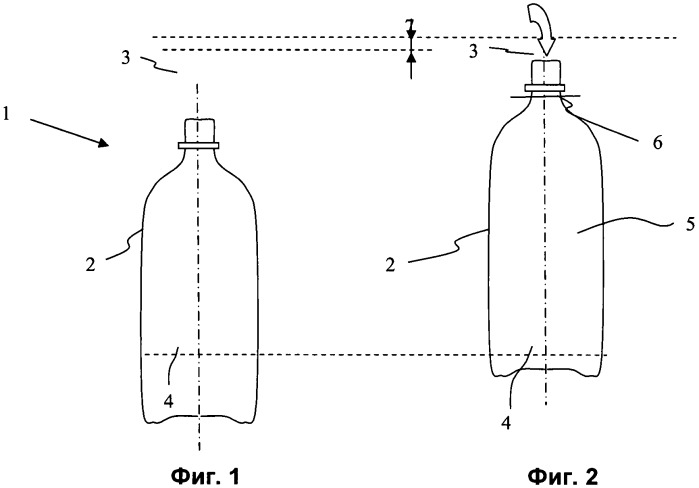 Полимерная бутылка для горячего наполнения или термической обработки (патент 2474522)