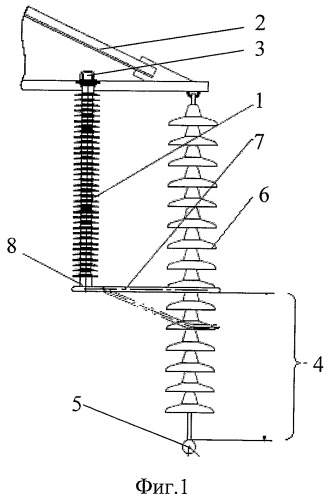 Устройство грозозащиты высоковольтной воздушной линии (варианты) и высоковольтная воздушная линия, снабженная таким устройством (патент 2456733)