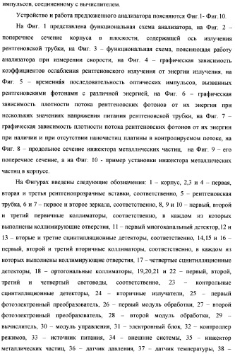 Рентгенофлуоресцентный анализатор компонентного состава и скорости трехкомпонентного потока (патент 2377546)