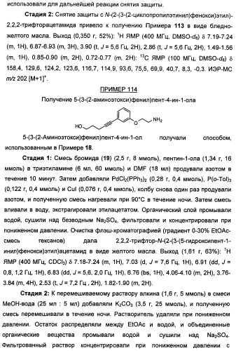 Соединения, представляющие собой алкинилфенильные производные, для лечения офтальмических заболеваний и расстройств (патент 2470910)