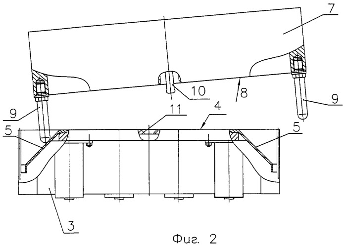 Устройство стыковки преимущественно к корпусу находящегося на орбите космического корабля (патент 2424164)