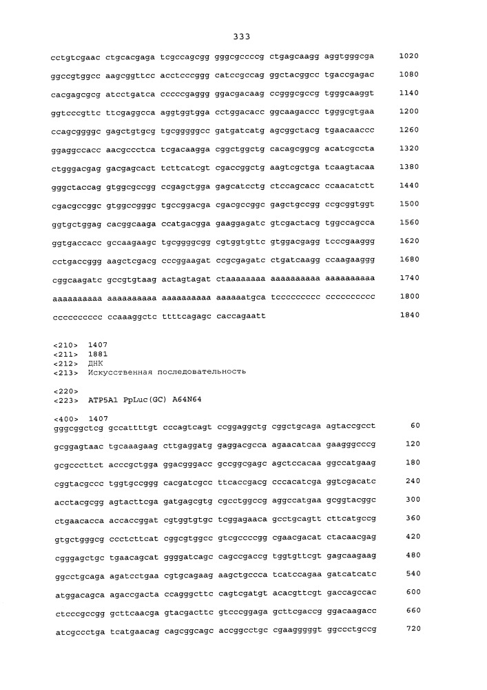 Молекулы искусственной нуклеиновой кислоты, содержащие 5'utr гена top (патент 2660565)