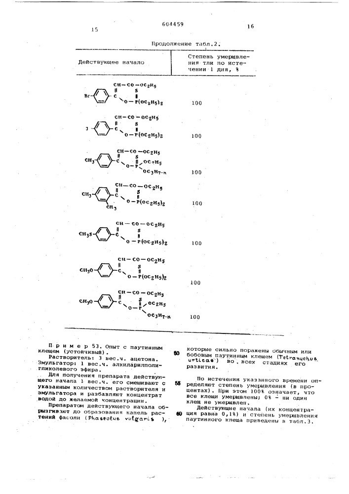 Инсектоакарицидное средство (патент 604459)