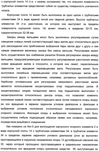 Устройство для раскатывания пищевого продукта, штампующий механизм и устройство для изготовления полуфабрикатов изделий из теста с начинкой (варианты) (патент 2366182)