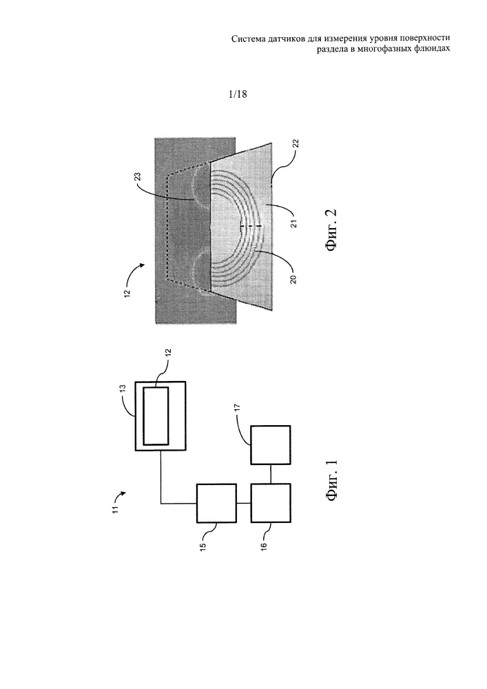Система датчика для измерения уровня поверхности раздела в многофазных флюидах (патент 2652148)