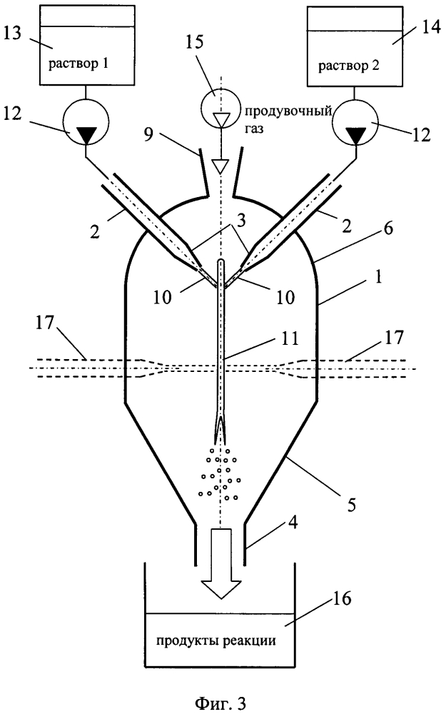Способ получения нанопорошков феррита кобальта и микрореактор для его реализации (патент 2625981)