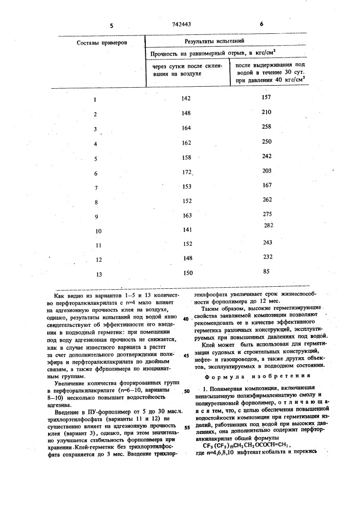 Полимерная композиция (патент 742443)