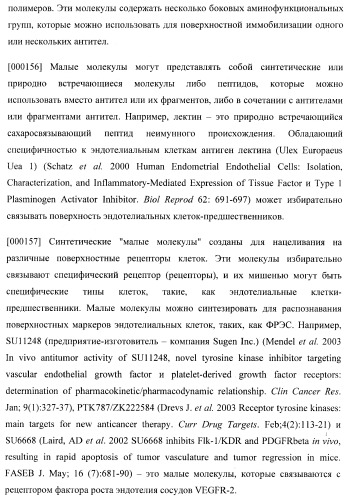Захват эндотелиальных клеток-предшественников элюирующим лекарственные средства имплантируемым медицинским устройством (патент 2400256)