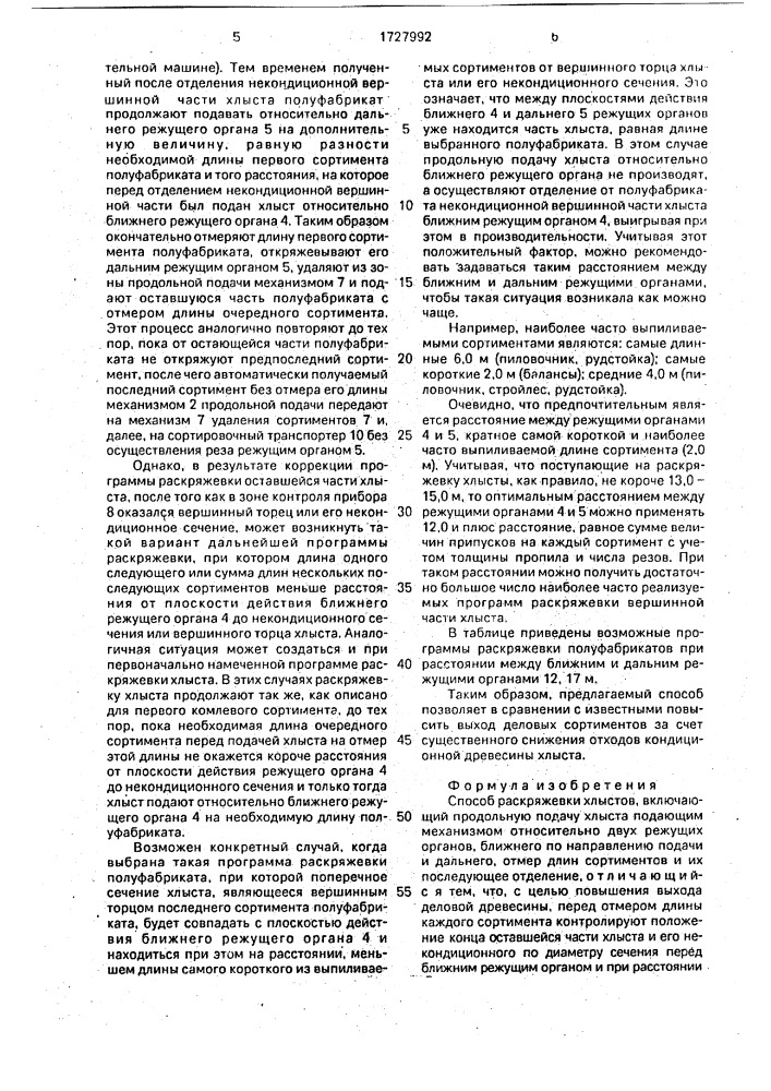 Способ раскряжевки хлыстов (патент 1727992)