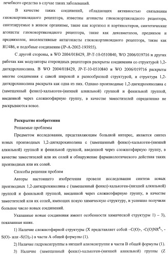 Новые производные 1,2-дигидрохинолина, обладающие активностью связывания глюкокортикоидного рецептора (патент 2485104)