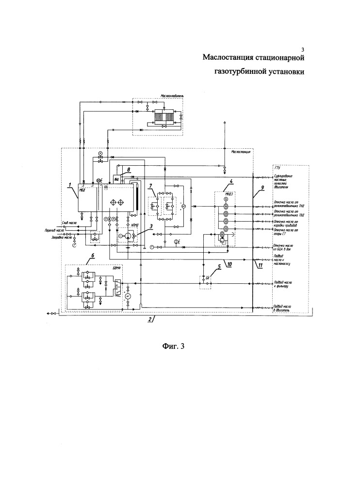 Маслостанция стационарной газотурбинной установки (патент 2657925)