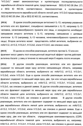 Антитела против интерлейкина-13 человека и их применение (патент 2427589)