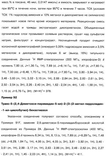 Производные бензотиазолциклобутиламина в качестве лигандов гистаминовых h3-рецепторов, фармацевтическая композиция на их основе, способ селективной модуляции эффектов гистаминовых h3-рецепторов и способ лечения состояния или нарушения, модулируемого гистаминовыми h3-рецепторами (патент 2487130)