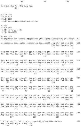 Гены corynebacterium glutamicum, кодирующие белки резистентности и толерантности к стрессам (патент 2303635)