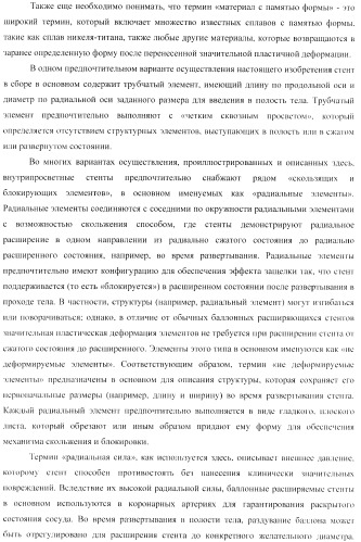 Стент из скользящих и блокирующих элементов (патент 2429801)