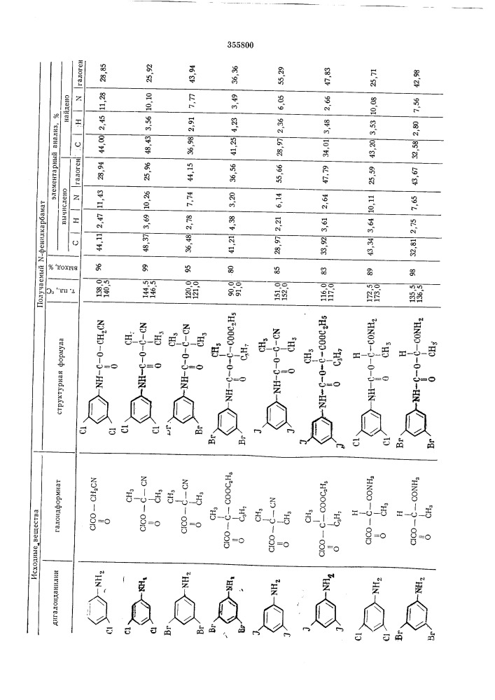 Способ получения n-фенилкарбамата12 (патент 355800)
