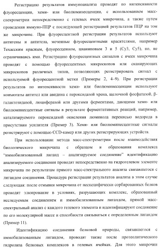 Биологический микрочип для множественного параллельного иммунологического анализа соединений и способы иммуноанализа, в которых он используется (патент 2363955)