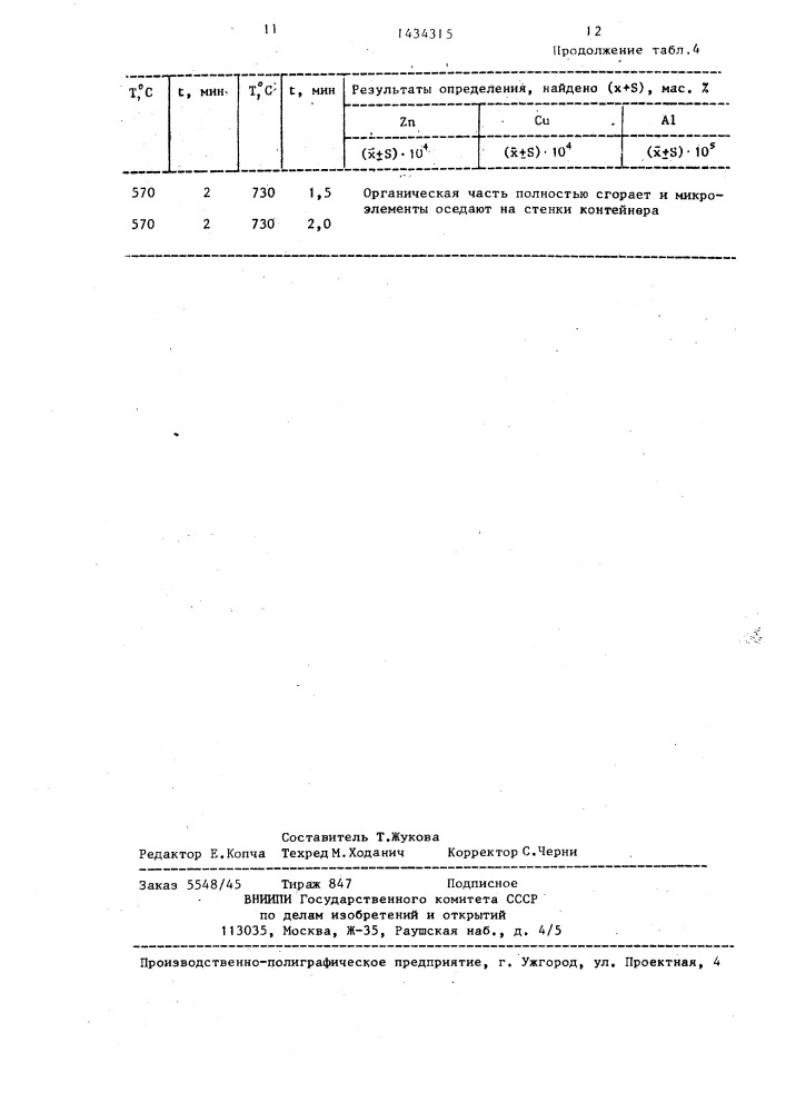 Способ подготовки проб на органической основе (патент 1434315)
