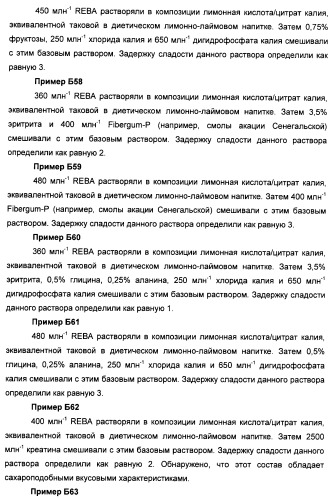 Композиции натурального интенсивного подсластителя с улучшенным временным параметром и(или) корригирующим параметром, способы их приготовления и их применения (патент 2459434)