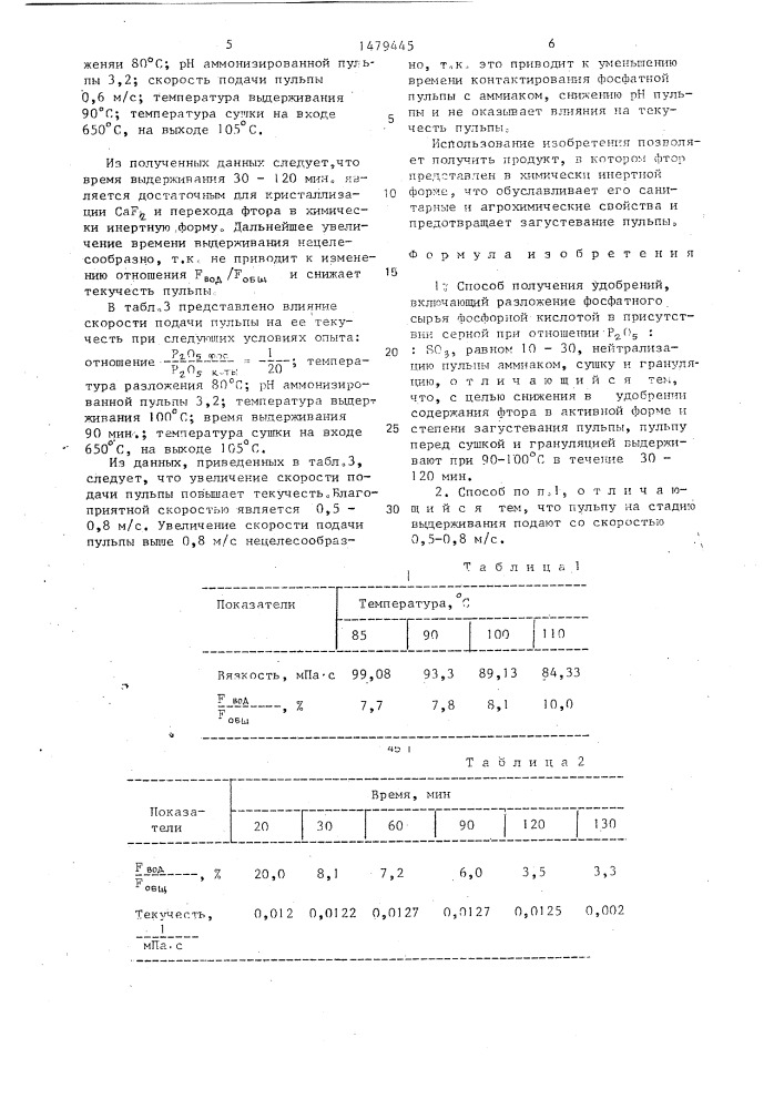 Способ получения удобрений (патент 1479445)