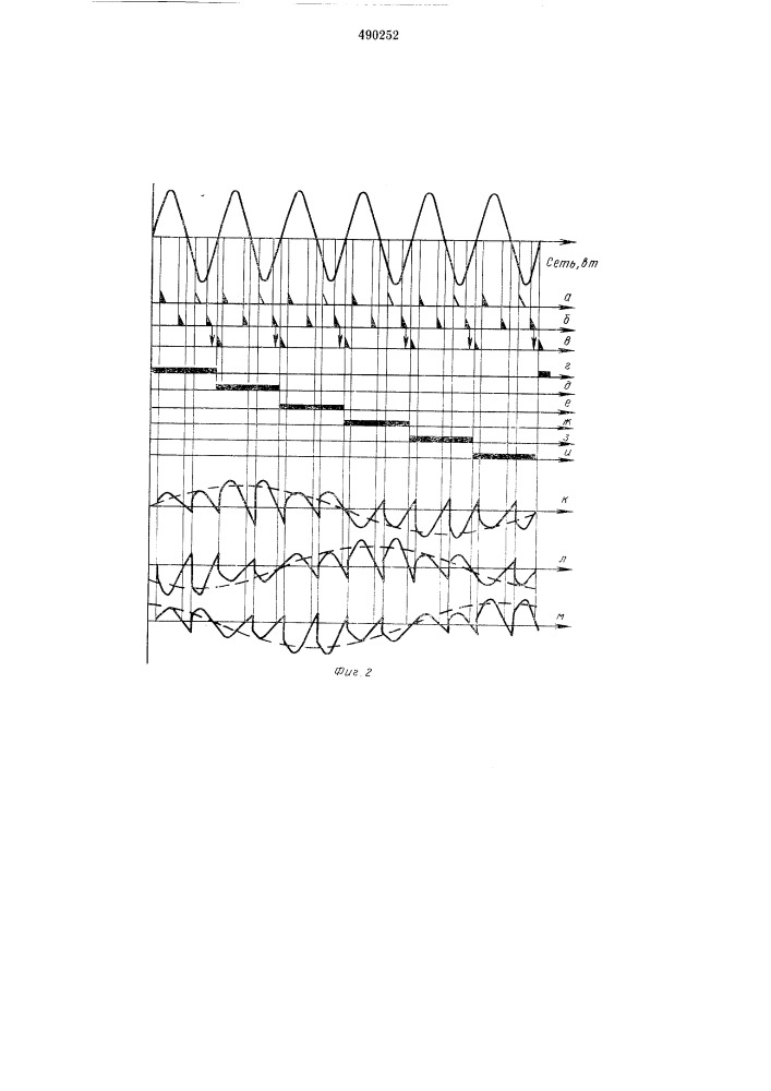 Устройство для фазового управления преобразователем частоты с непосредственной связью (патент 490252)