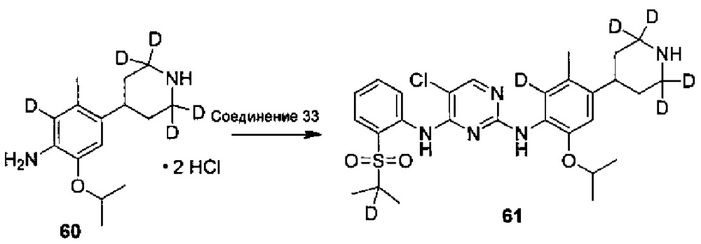 Дейтерированные диаминопиримидиновые соединения и фармацевтические композиции, содержащие такие соединения (патент 2632907)