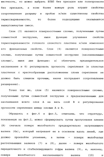 Слоистые пластики из пленок, имеющие повышенную изгибную прочность во всех направлениях, и способы и установки для их производства (патент 2336172)