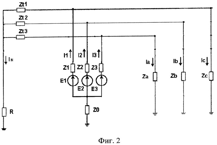 Способ определения параметров изоляции сети с глухозаземленной нейтралью напряжением до 1 кв (патент 2271016)