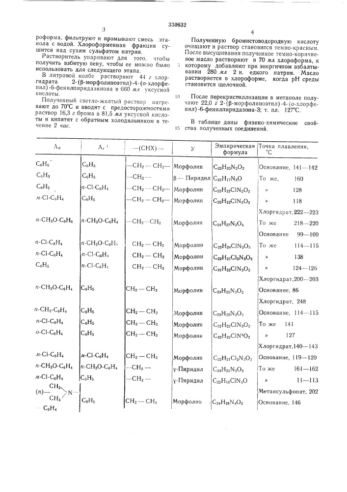 Способ получения производных дифенилпиридазон.л (патент 330632)