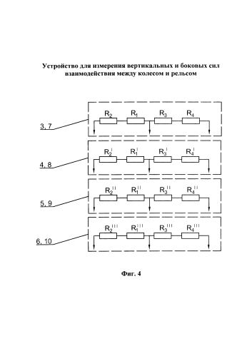 Устройство для измерения вертикальных и боковых сил взаимодействия между колесом и рельсом (патент 2591739)