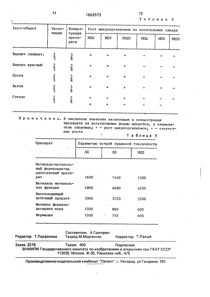 Препарат для дезинфекции животноводческих объектов (патент 1662573)