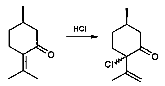 Способ получения терпеновых α-хлоркетонов или хлоргидроксикетонов (патент 2569896)