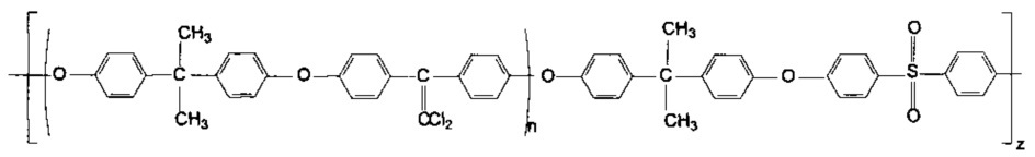 Блок-сополиэфирсульфоны с дихлорэтиленовыми группами (патент 2621352)