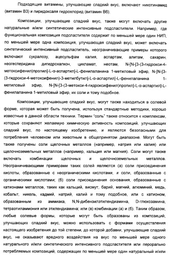 Композиция интенсивного подсластителя с минеральным веществом и подслащенные ею композиции (патент 2417031)