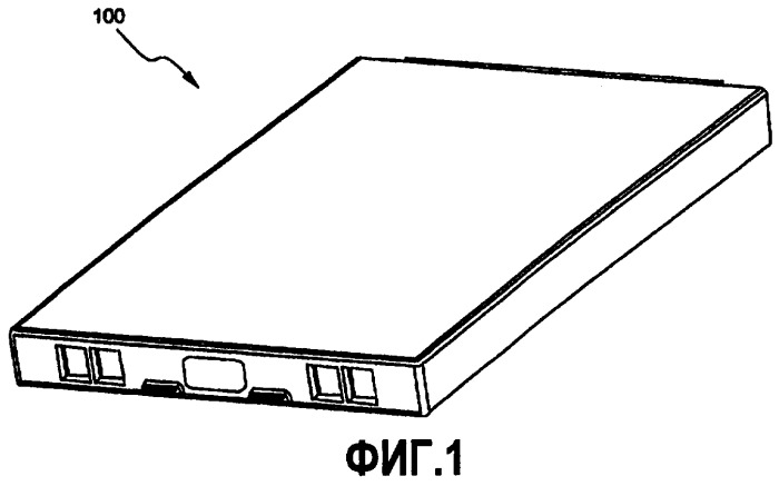 Небольшой блок батареи, имеющий огнезащитную клейкую деталь (патент 2343592)