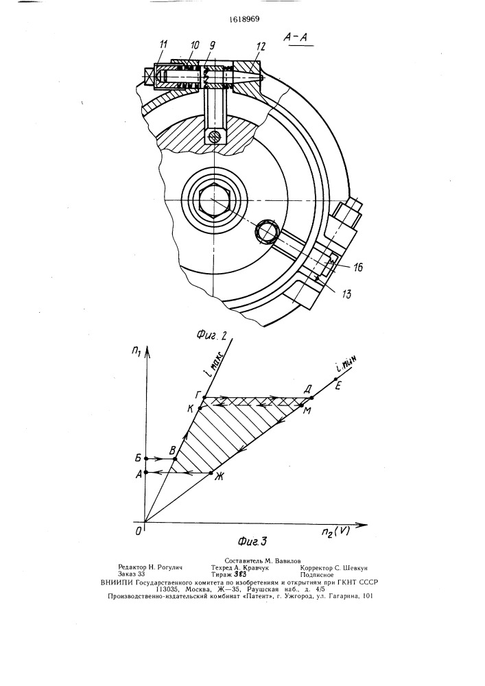 Регулируемый шкив клиноременного вариатора (патент 1618969)