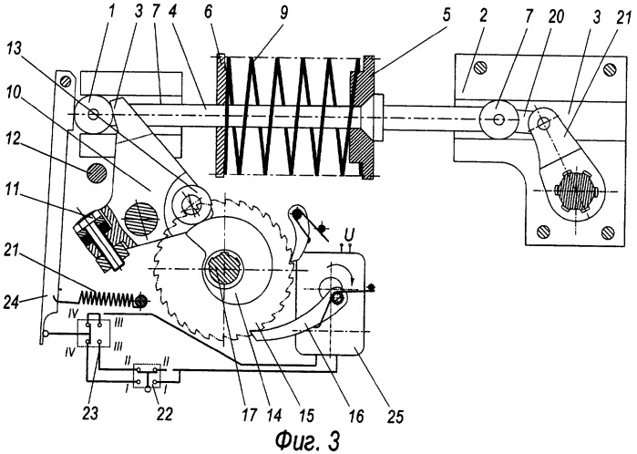 Пружинный привод для высоковольтного коммутационного аппарата (патент 2291512)