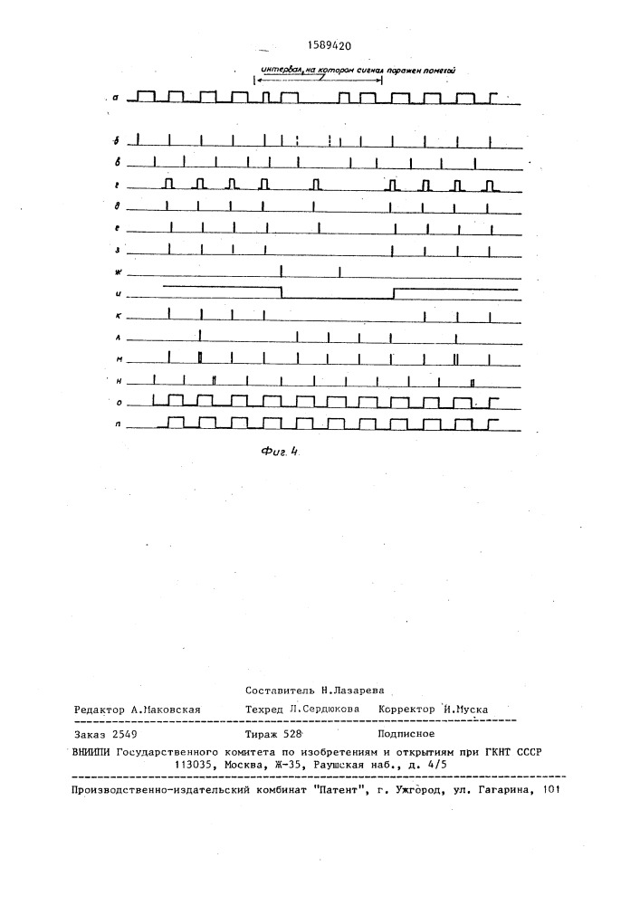 Цифровой демодулятор сигналов (патент 1589420)