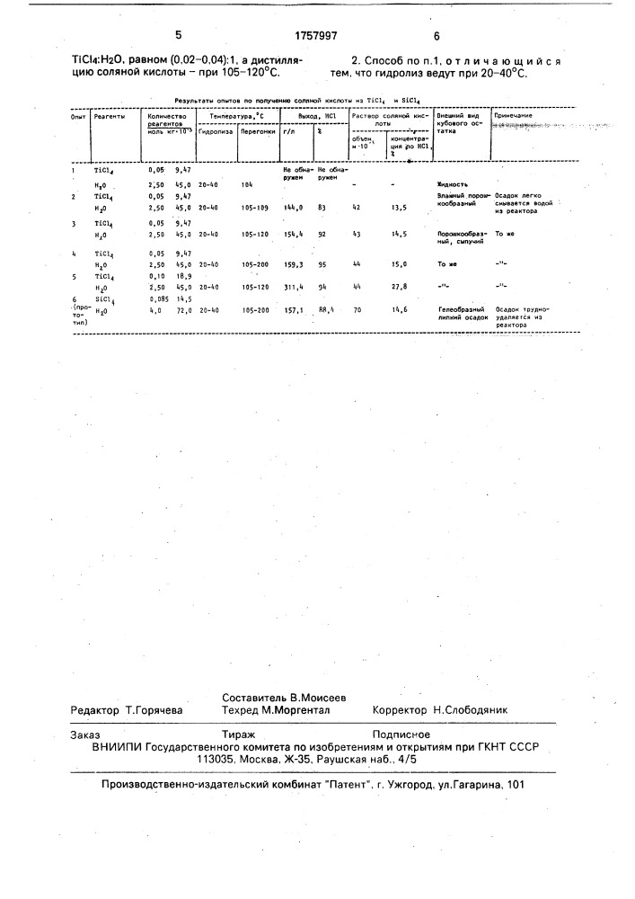 Способ получения раствора для кислотной обработки скважин (патент 1757997)