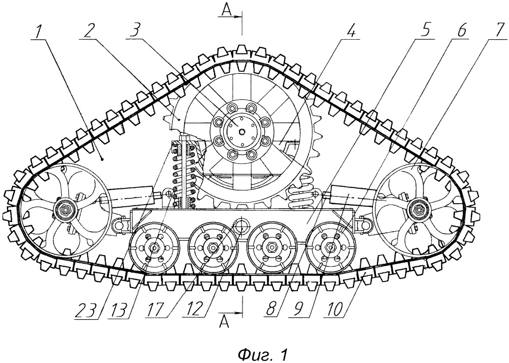 Схема гусеничного движителя