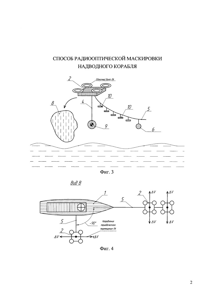 Способ радиооптической маскировки надводного корабля (патент 2660518)