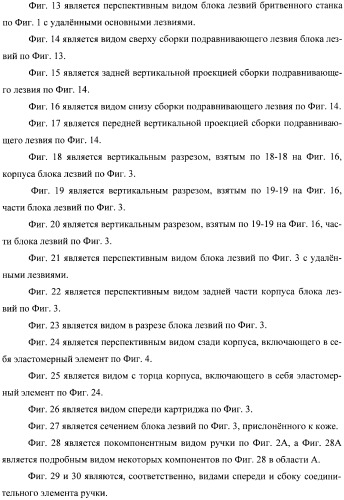 Бритвенные станки и бритвенные картриджи (патент 2366567)