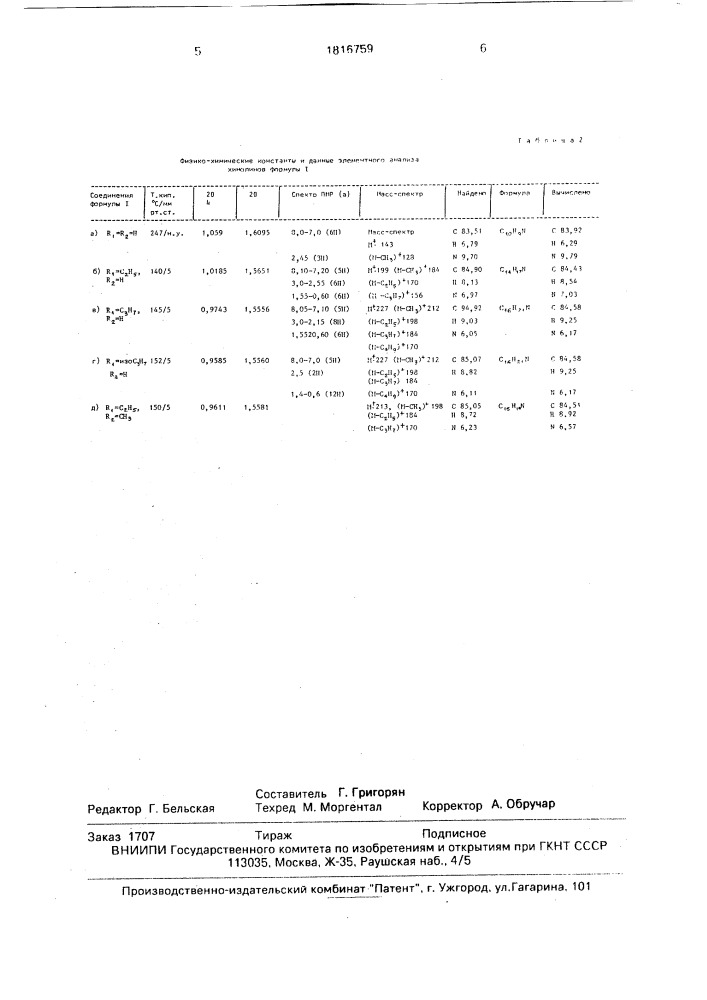 Способ получения 2-, 2,3- или 2,3,6-алкилхинолинов (патент 1816759)