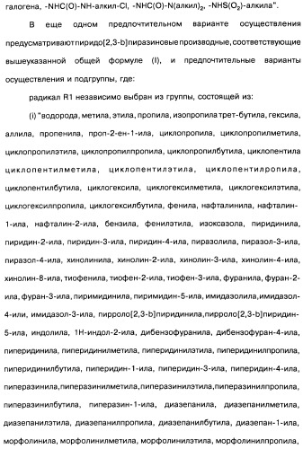 Пиридопиразиновые производные, фармацевтическая композиция и набор на их основе, вышеназванные производные и фармацевтическая композиция в качестве лекарственного средства и средства способа лечения заболеваний и их профилактики (патент 2495038)